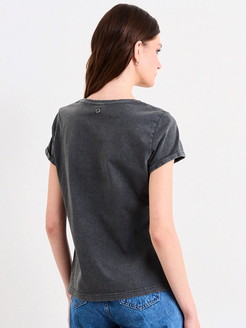 POLERA MUJER IO ALGODÓN ESTAMPADA - 2