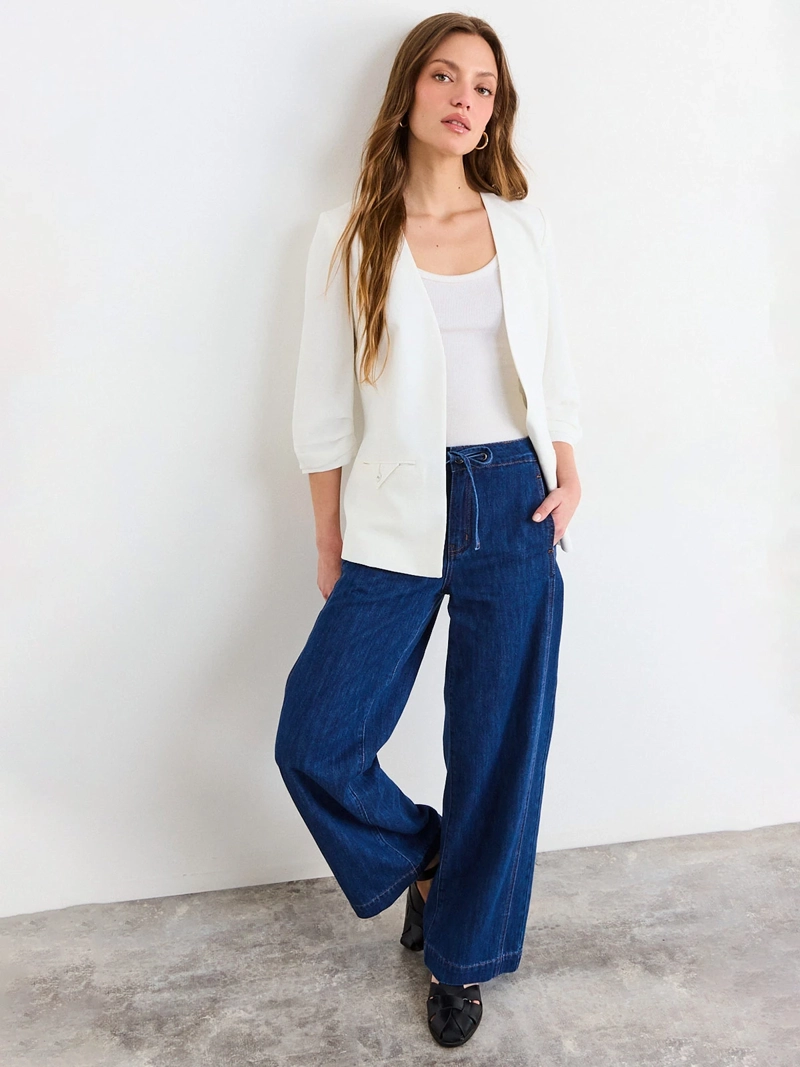 BLAZER MUJER IO SIN SOLAPA MANGA 3/4 - 4
