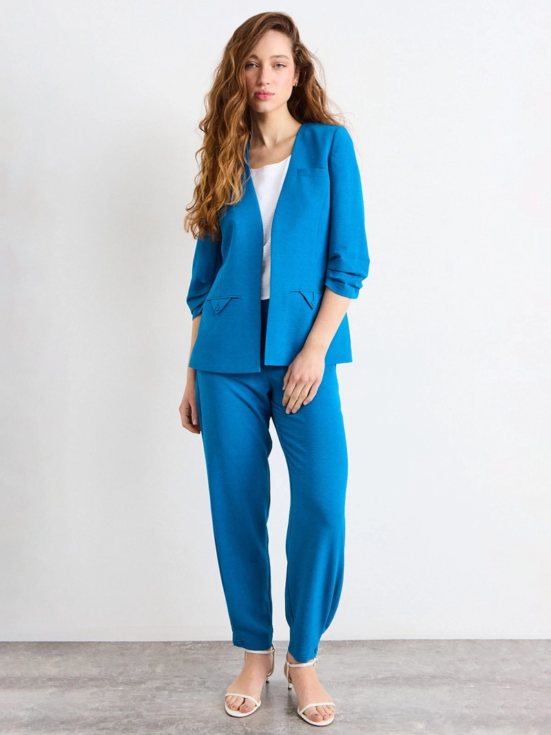 BLAZER MUJER IO SIN SOLAPA MANGA 3/4 - 4