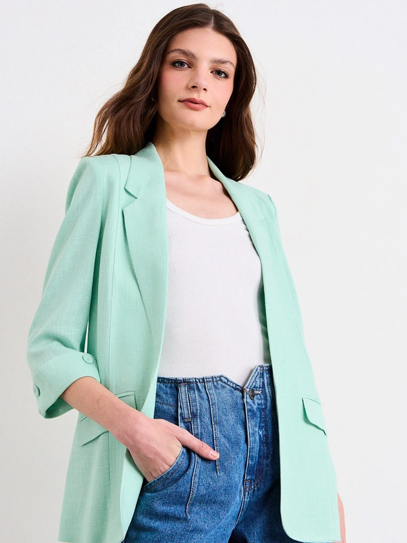BLAZER MUJER IO LIVIANO ROLL UP - 1
