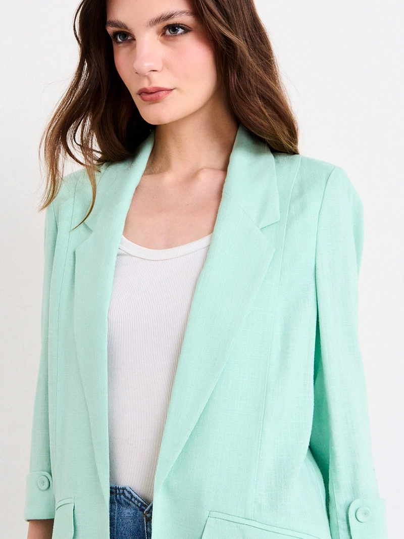 BLAZER MUJER IO LIVIANO ROLL UP - 3