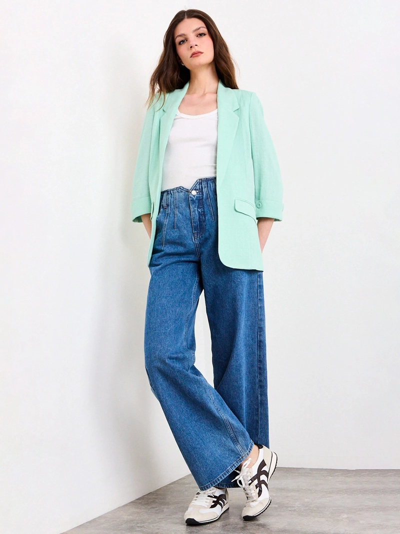BLAZER MUJER IO LIVIANO ROLL UP - 4