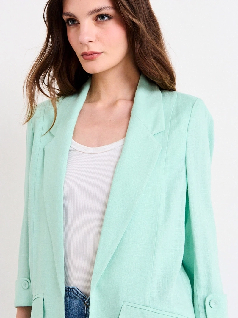 BLAZER MUJER IO LIVIANO ROLL UP - 3