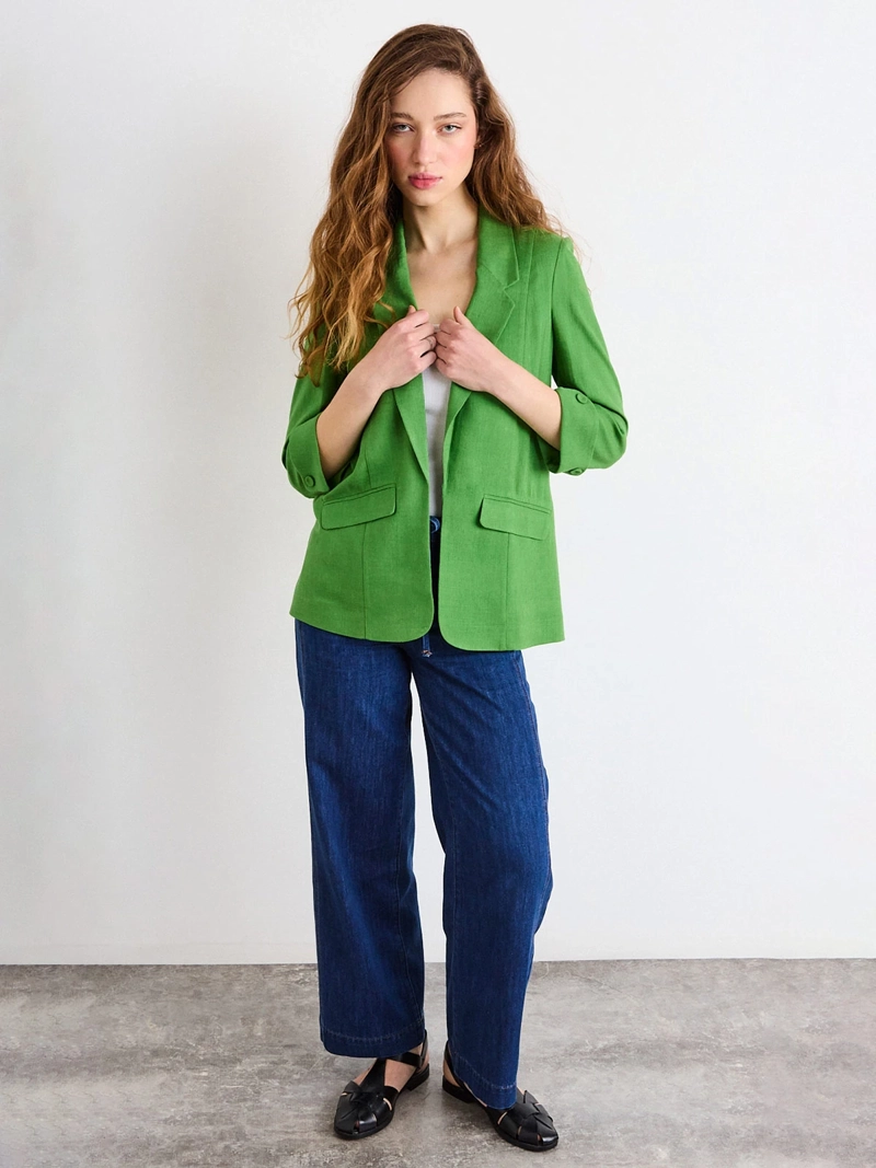 BLAZER MUJER IO LIVIANO ROLL UP - 4