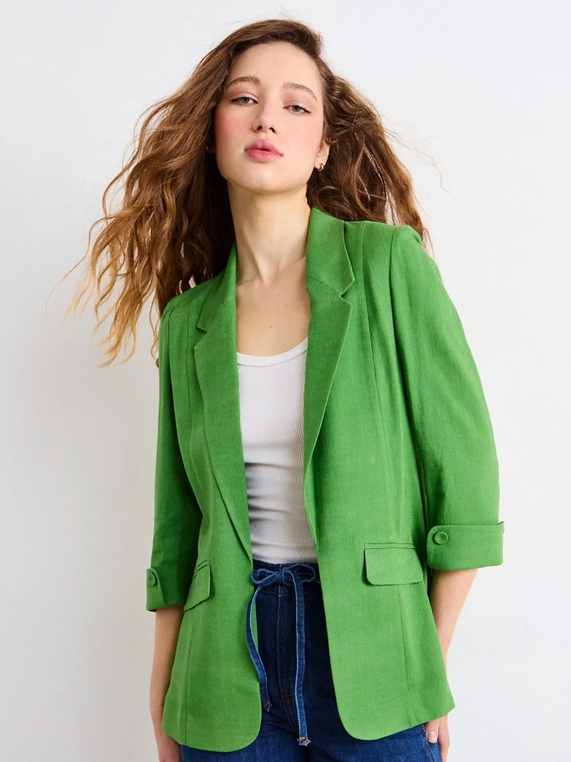 BLAZER MUJER IO LIVIANO ROLL UP - 1