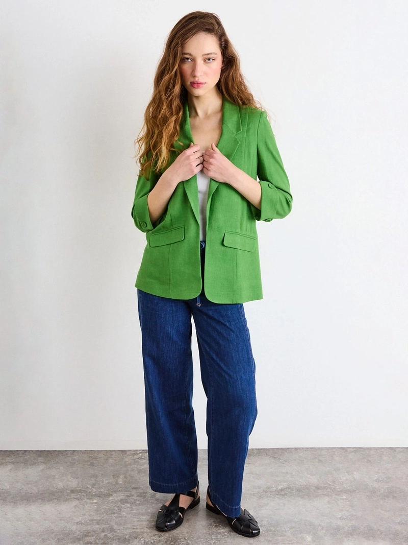 BLAZER MUJER IO LIVIANO ROLL UP - 4