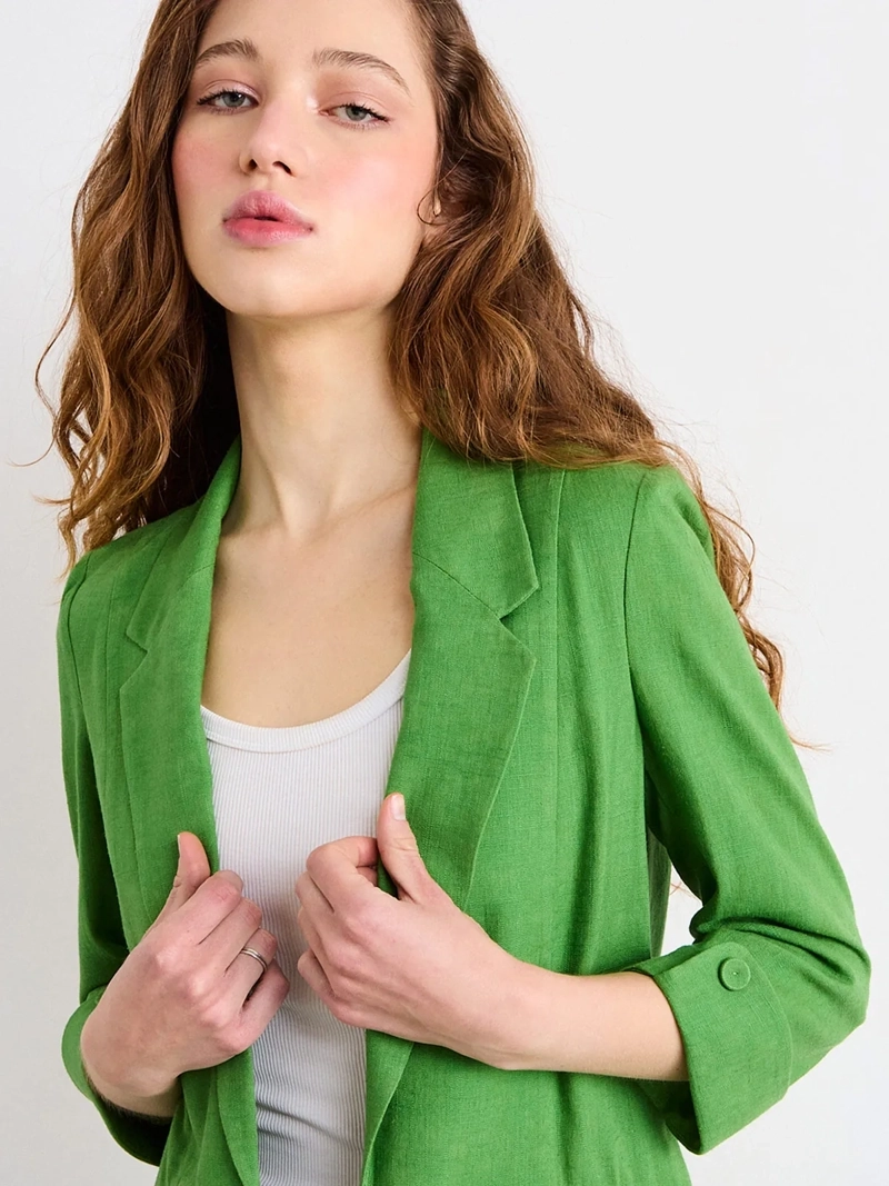 BLAZER MUJER IO LIVIANO ROLL UP - 3