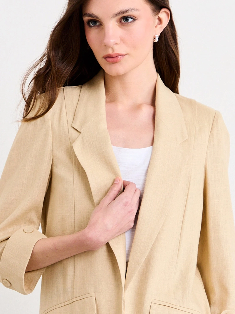 BLAZER MUJER IO LIVIANO ROLL UP - 3
