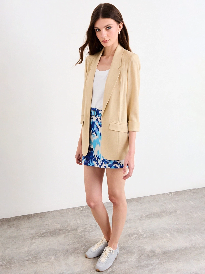 BLAZER MUJER IO LIVIANO ROLL UP - 4