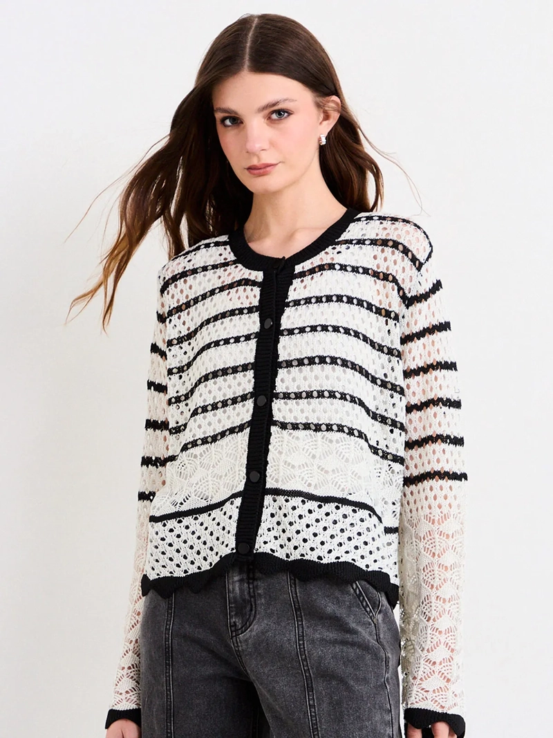 CARDIGAN MUJER IO ESTILO CROCHET - 2