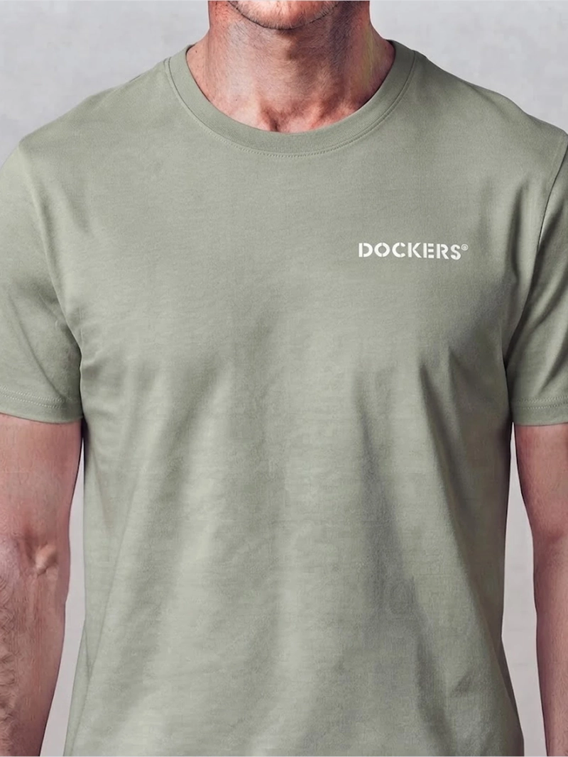POLERA HOMBRE DOCKERS ALGODÓN CUELLO REDONDO - 4
