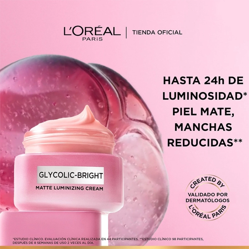 CREMA ILUMINADORA LOREAL GLYCOLIC BRIGHT 50ML - 6