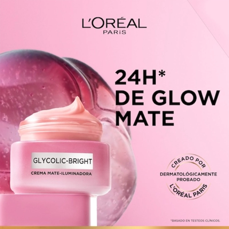 CREMA ILUMINADORA LOREAL GLYCOLIC BRIGHT 50ML - 10