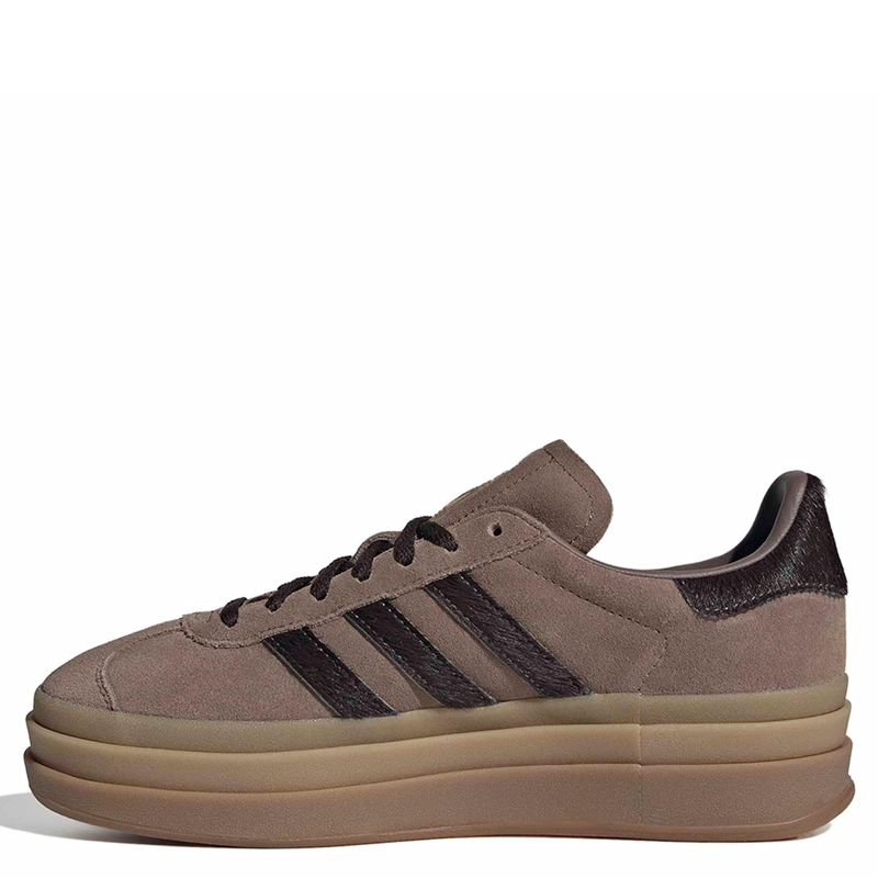 ZAPATILLAS MUJER ADIDAS ORIGINALS URBANAS CAFÉ GAZELLE BOLD CUERO - 3