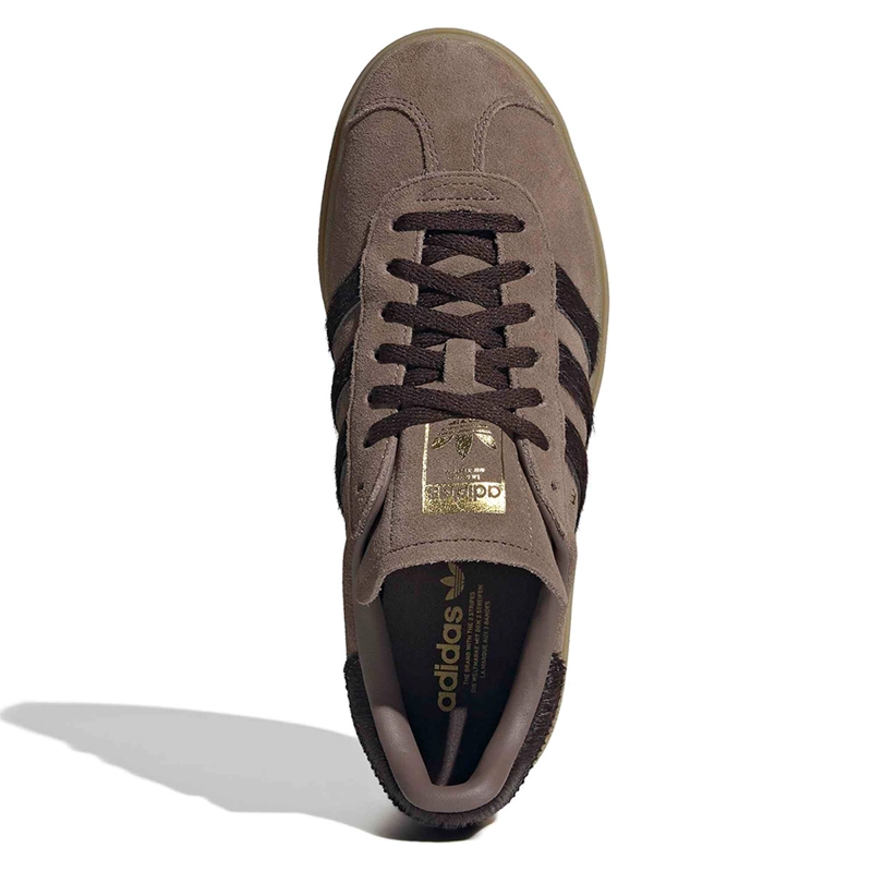 ZAPATILLAS MUJER ADIDAS ORIGINALS URBANAS CAFÉ GAZELLE BOLD CUERO - 5