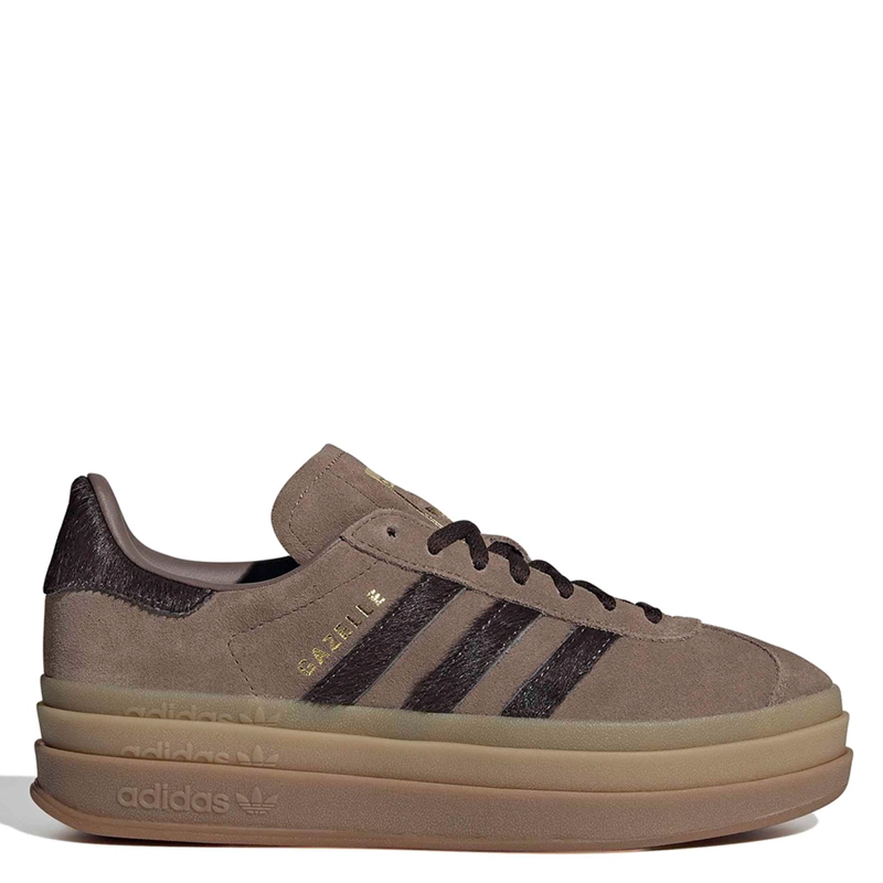 ZAPATILLAS MUJER ADIDAS ORIGINALS URBANAS CAFÉ GAZELLE BOLD CUERO - 1