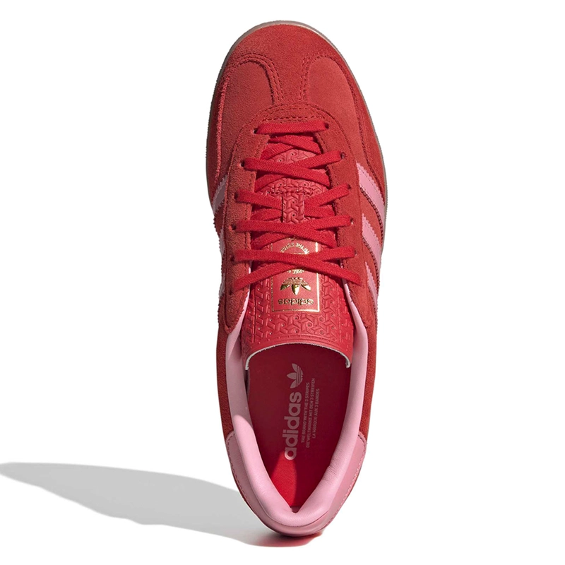 ZAPATILLAS MUJER ADIDAS ORIGINALS URBANAS ROJO GAZELLE INDOOR CUERO - 5