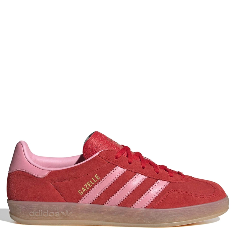 ZAPATILLAS MUJER ADIDAS ORIGINALS URBANAS ROJO GAZELLE INDOOR CUERO - 1