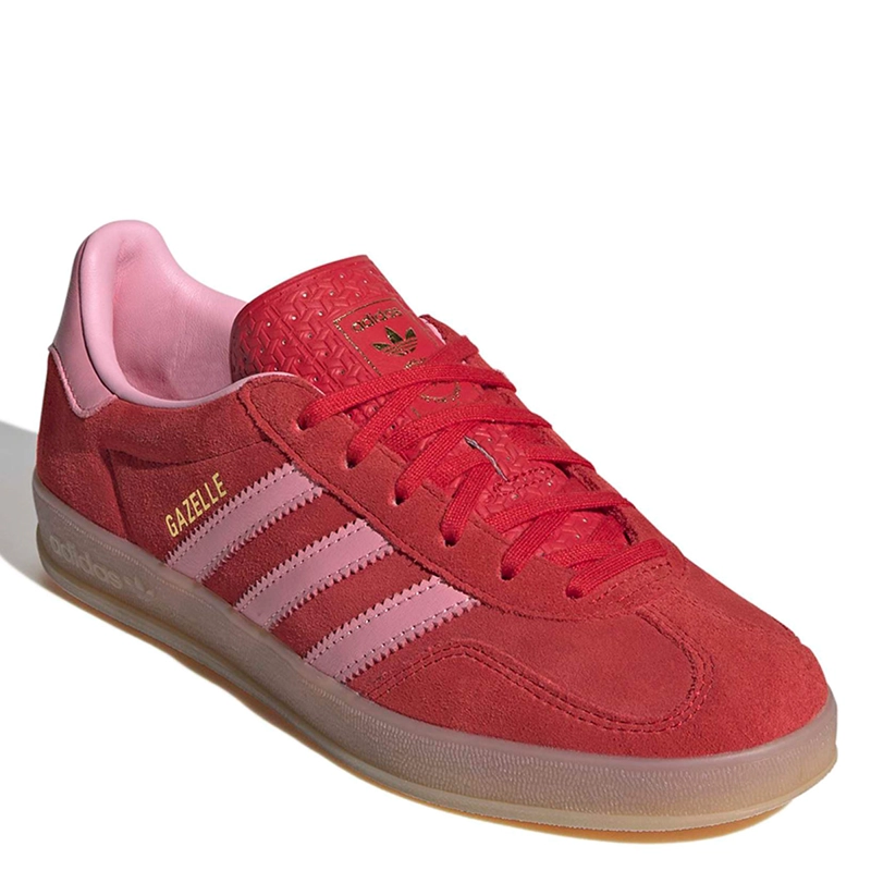 ZAPATILLAS MUJER ADIDAS ORIGINALS URBANAS ROJO GAZELLE INDOOR CUERO - 2