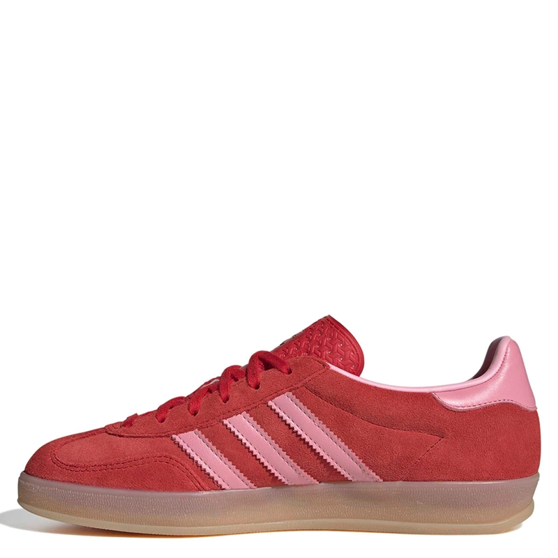 ZAPATILLAS MUJER ADIDAS ORIGINALS URBANAS ROJO GAZELLE INDOOR CUERO - 3