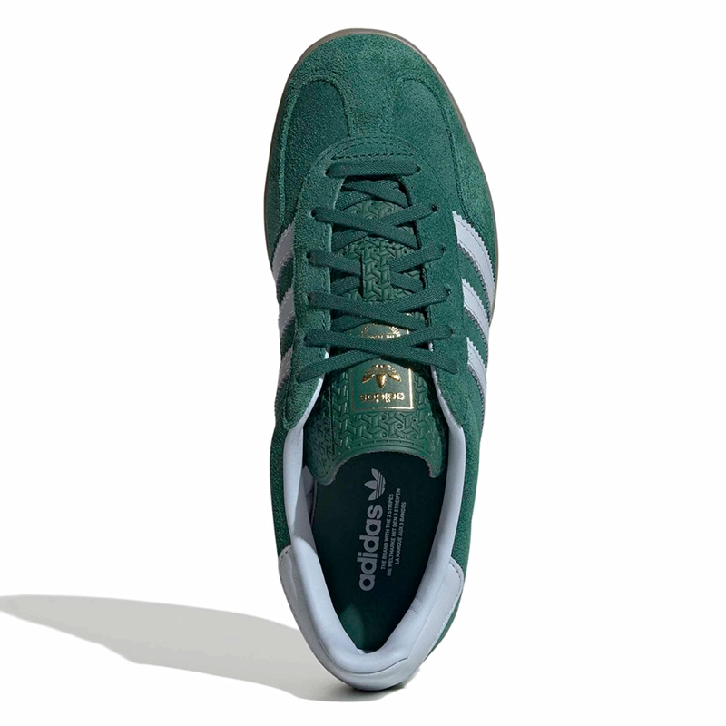 ZAPATILLAS MUJER ADIDAS ORIGINALS URBANAS VERDE GAZELLE INDOOR CUERO - 5