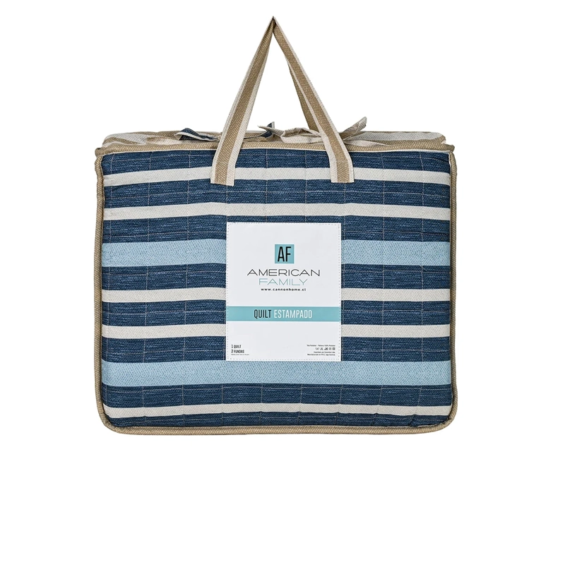 QUILT AMERICAN FAMILY ALON 1.5 PLAZAS AZUL - 5