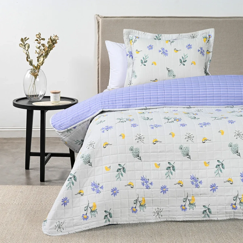 QUILT AMERICAN FAMILY NADINE 1.5 PLAZAS BLANCO