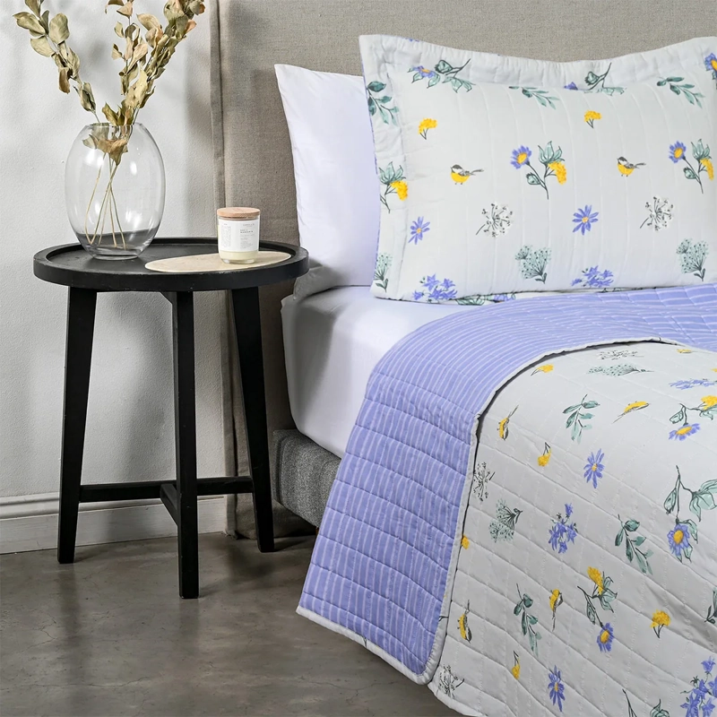 QUILT AMERICAN FAMILY NADINE 1.5 PLAZAS BLANCO  - 2