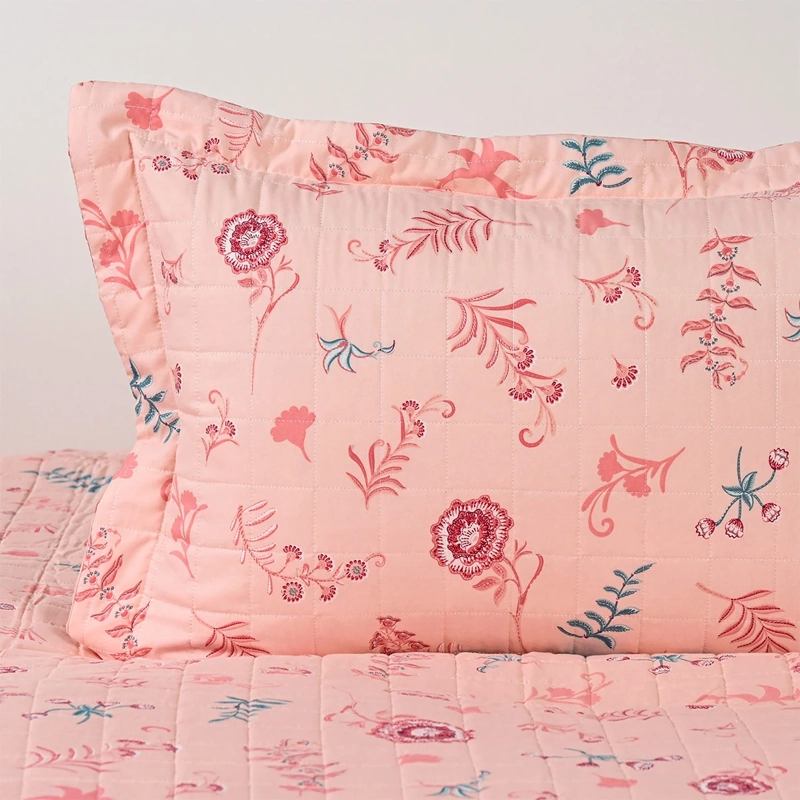 QUILT AMERICAN FAMILY NILA 1.5 PLAZAS ROSADO  - 3