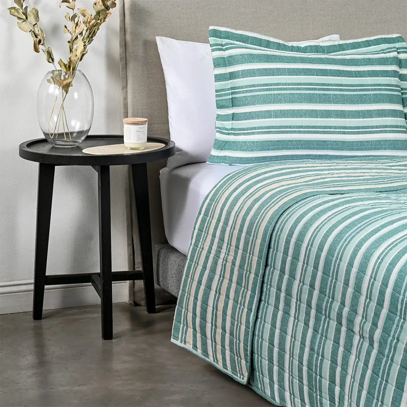QUILT AMERICAN FAMILY REMI 1.5 PLAZAS VERDE  - 2