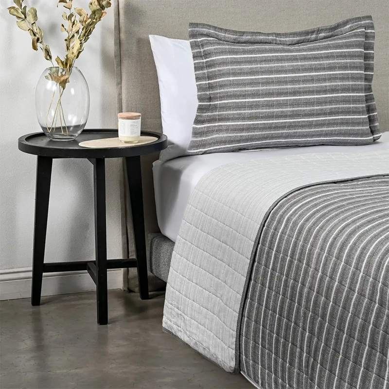 QUILT AMERICAN FAMILY TUISTER 1.5 PLAZAS GRIS  - 2