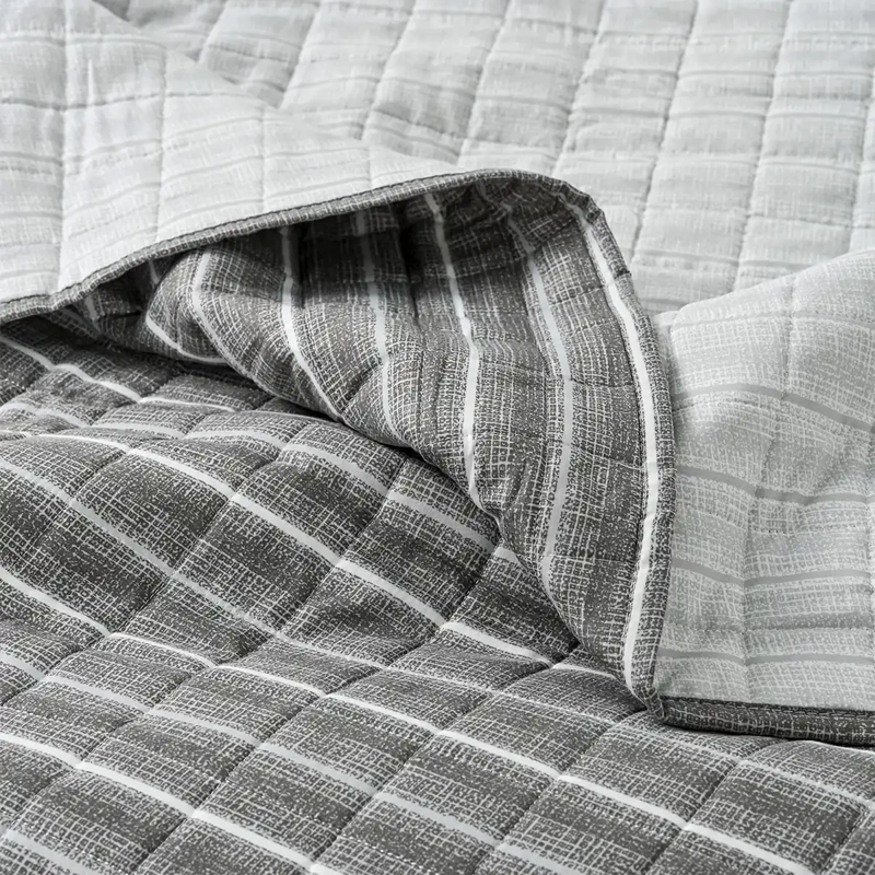 QUILT AMERICAN FAMILY TUISTER 1.5 PLAZAS GRIS  - 4