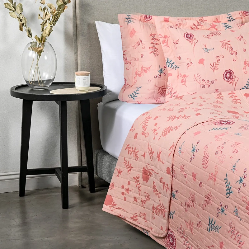 QUILT AMERICAN FAMILY NILA KING ROSADO  - 2
