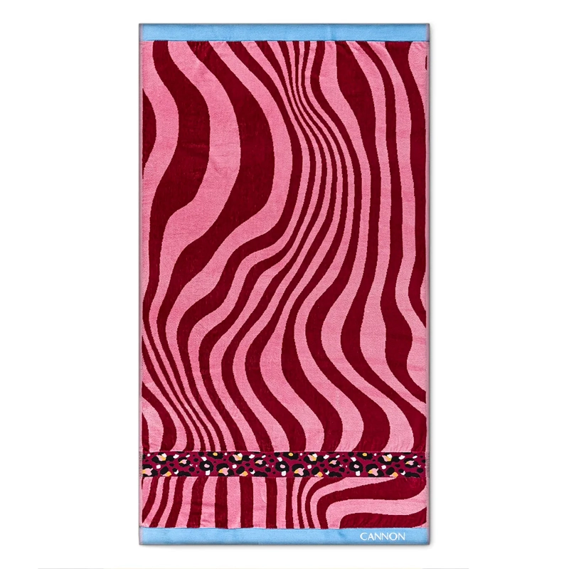 TOALLA DE PLAYA CANNON MALI 100% ALGODÓN 80X160 CM ROJO - 1