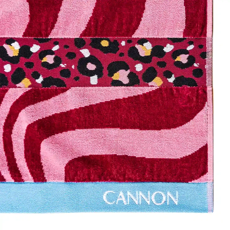 TOALLA DE PLAYA CANNON MALI 100% ALGODÓN 80X160 CM ROJO - 2