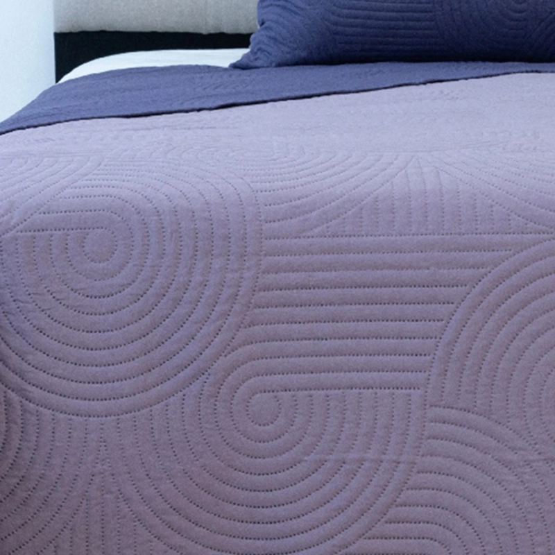 QUILT DORAL BICOLOR LUMINA 1.5 PLAZAS LILA - 2