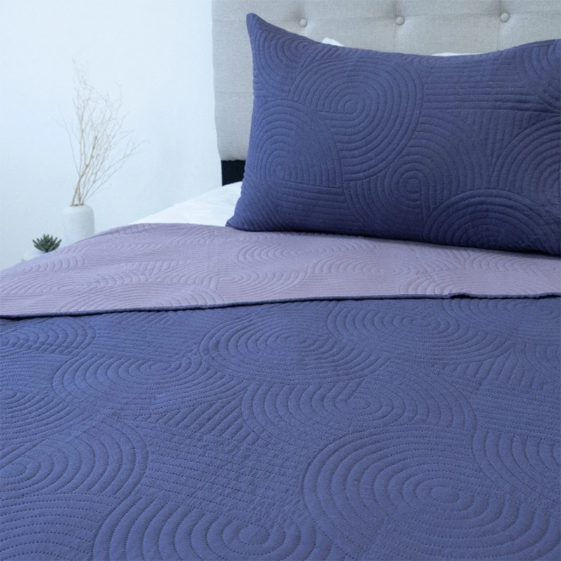 QUILT DORAL BICOLOR LUMINA 1.5 PLAZAS LILA - 3