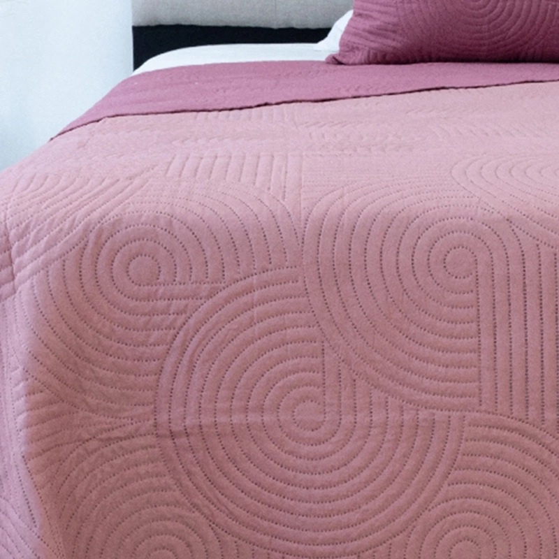 QUILT DORAL BICOLOR LUMINA 1.5 PLAZAS ROJO - 2
