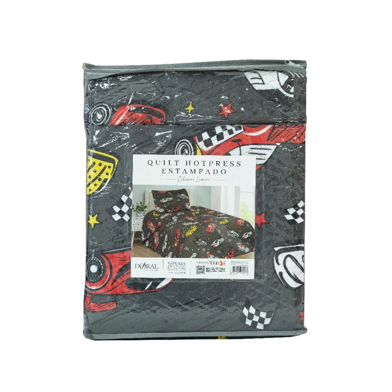 QUILT DORAL INFANTIL LUMINA 1.5 PLAZAS CARRERAS - 4