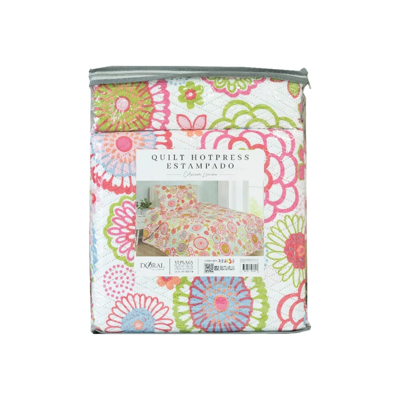 QUILT DORAL INFANTIL LUMINA 1.5 PLAZAS FLORES - 4