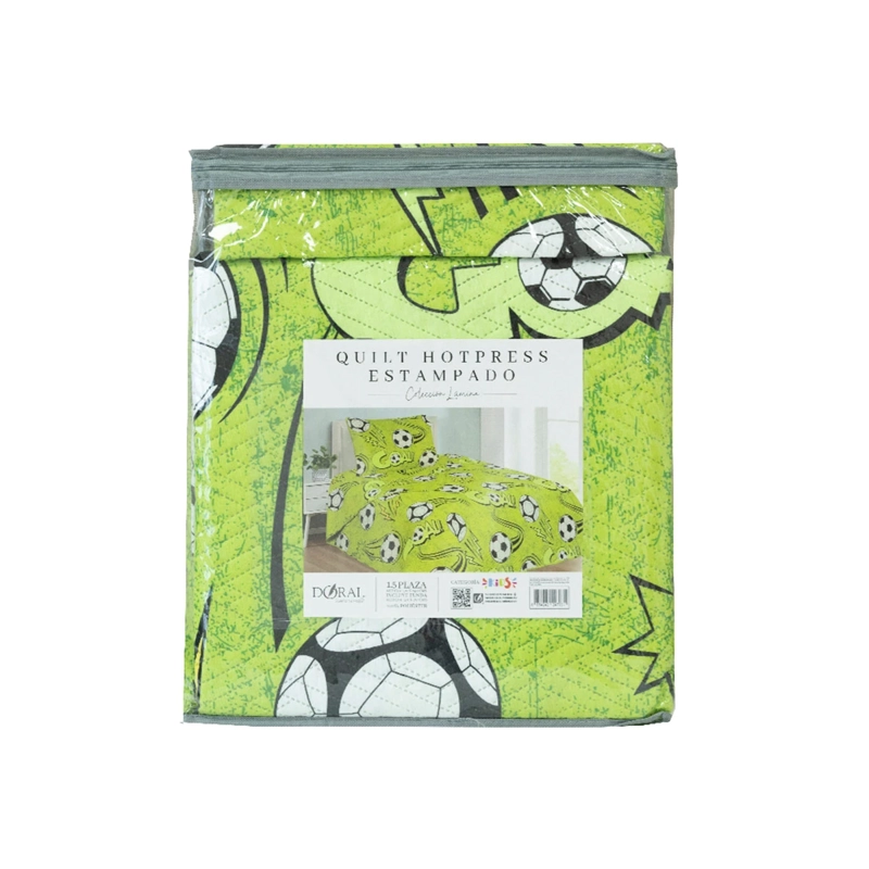 QUILT DORAL INFANTIL LUMINA 1.5 PLAZAS FÚTBOL - 4