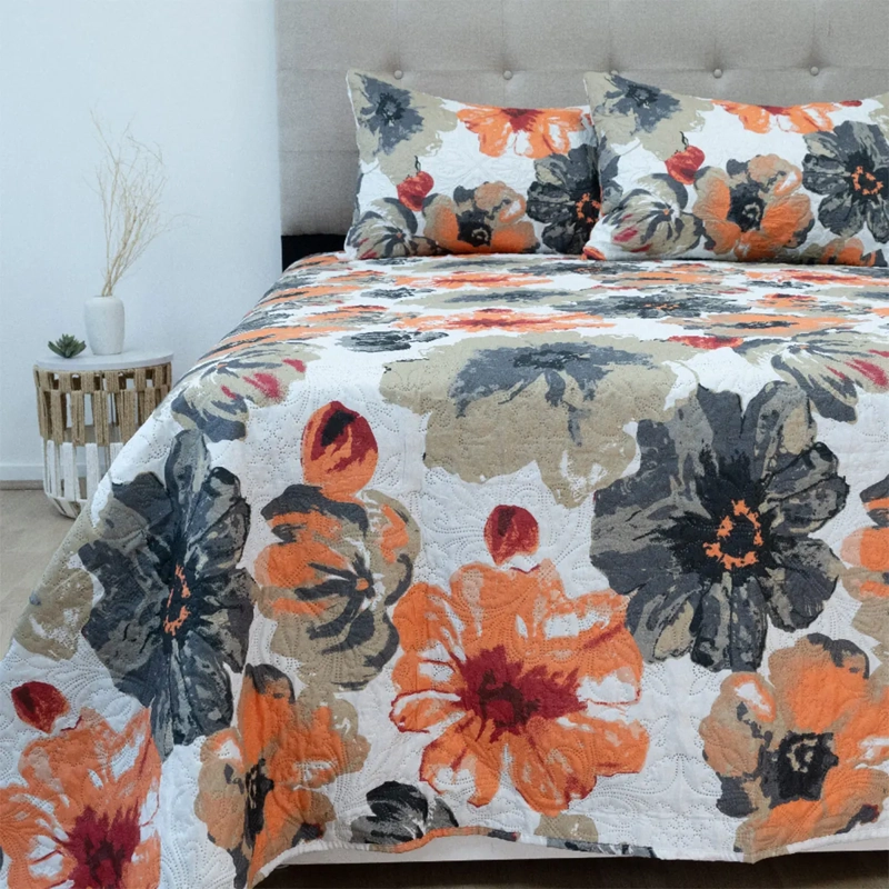 QUILT DORAL ESTAMPADO LUMINA 2 PLAZAS ACUARELA  - 1