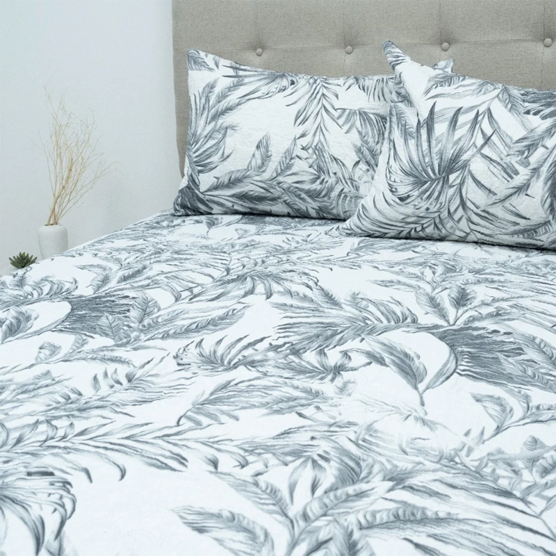 QUILT DORAL ESTAMPADO LUMINA 2 PLAZAS BOTÁNICO  - 2
