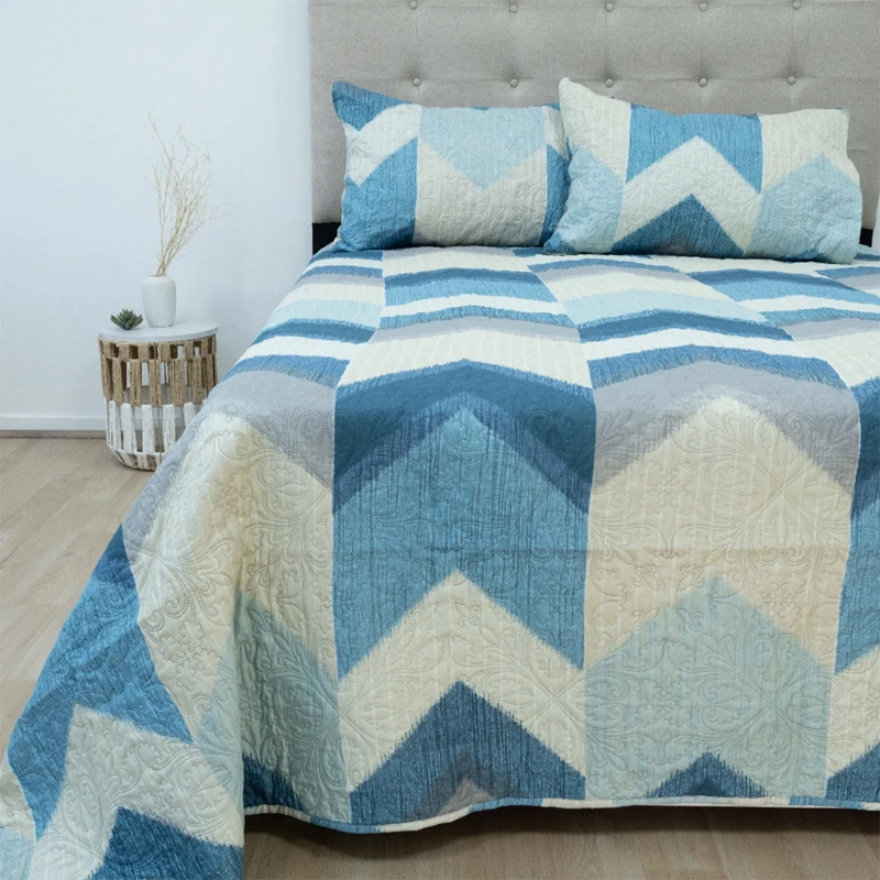 QUILT DORAL ESTAMPADO LUMINA 2 PLAZAS FLECHAS  - 1