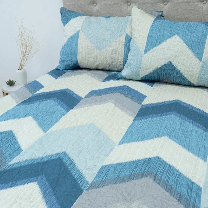QUILT DORAL ESTAMPADO LUMINA 2 PLAZAS FLECHAS  - 2