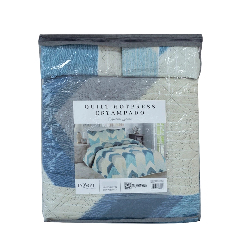QUILT DORAL ESTAMPADO LUMINA 2 PLAZAS FLECHAS  - 4