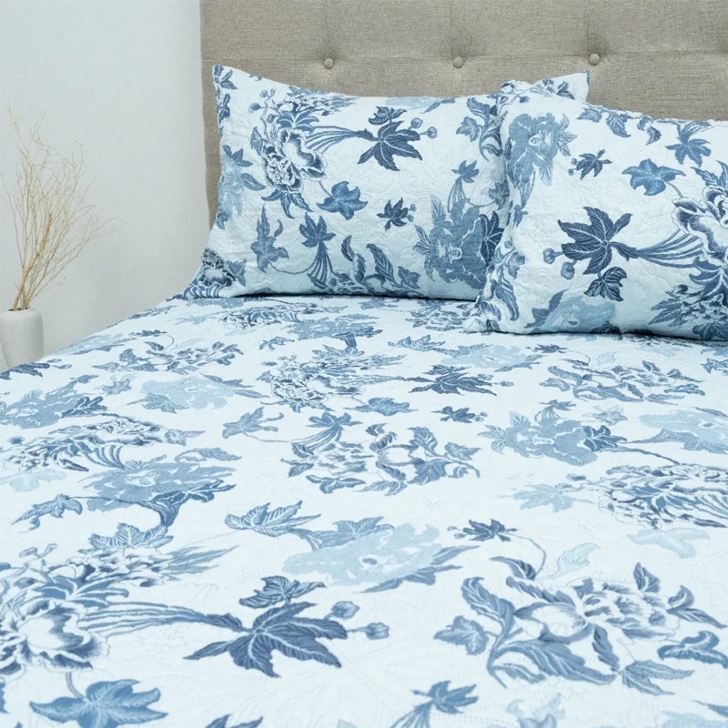 QUILT DORAL ESTAMPADO LUMINA 2 PLAZAS FLORAL  - 2