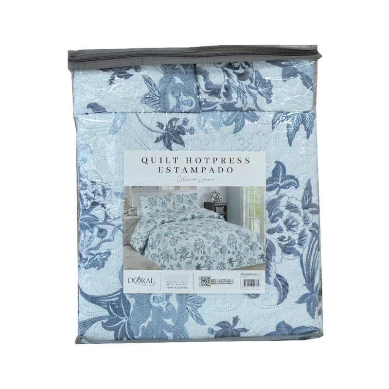 QUILT DORAL ESTAMPADO LUMINA 2 PLAZAS FLORAL  - 4