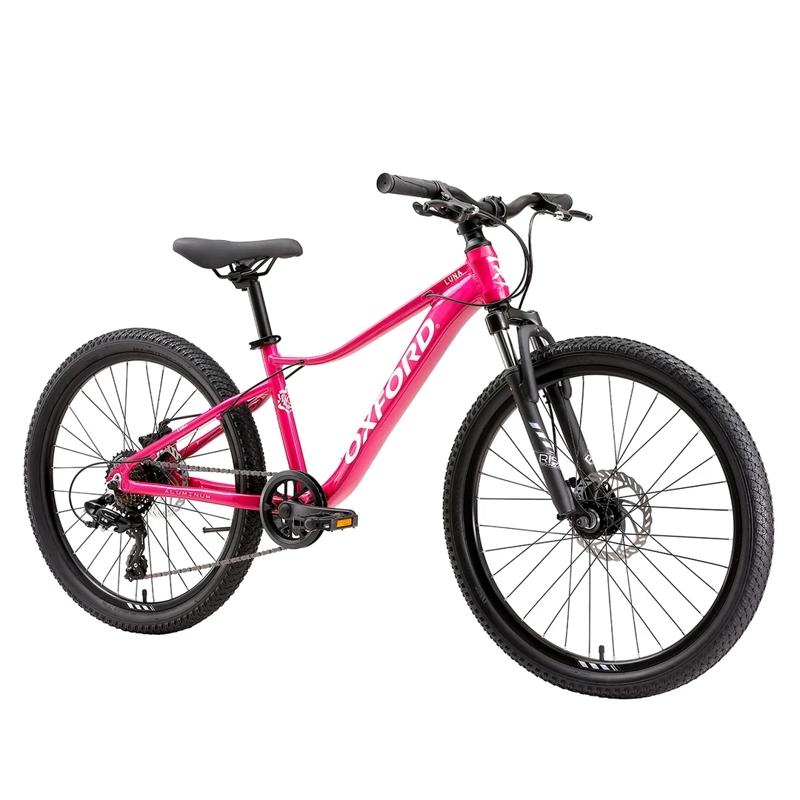 BICICLETA OXFORD LUNA SUSPENSIÓN ARO 24 7 VELOCIDADES FUCSIA - 2