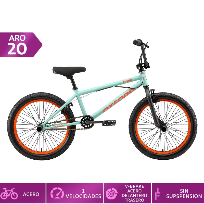 BICICLETA OXFORD SPINE ARO 20 1 VELOCIDAD VERDE - 1